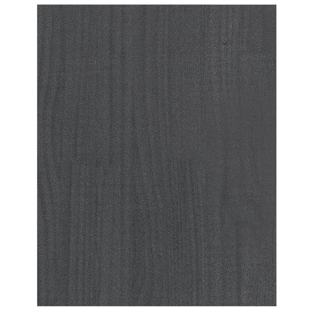 TV-Schrank Grau 70x33x42 cm Massivholz Kiefer