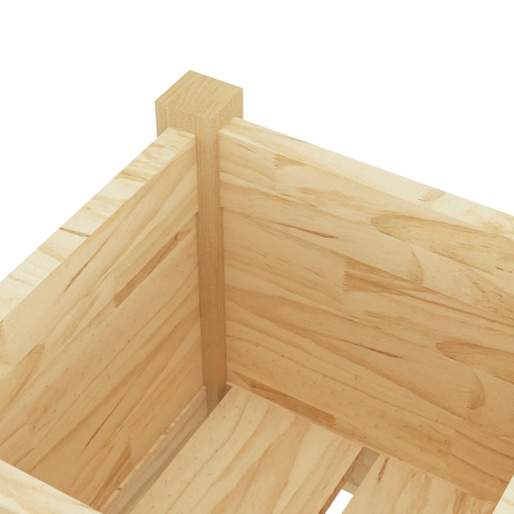 Pflanzkübel 31x31x70 cm Massivholz Kiefer