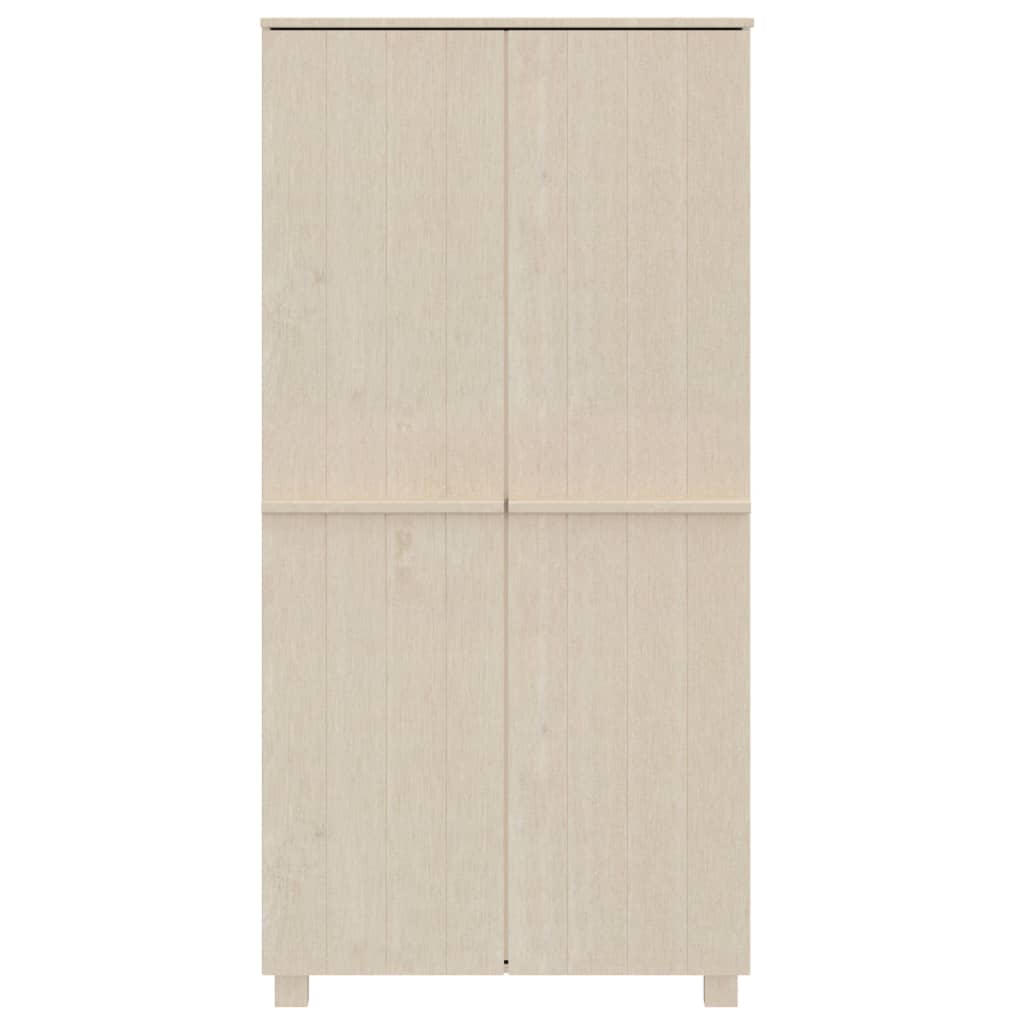 Kleiderschrank HAMAR Honigbraun 89x50x180 cm Massivholz Kiefer