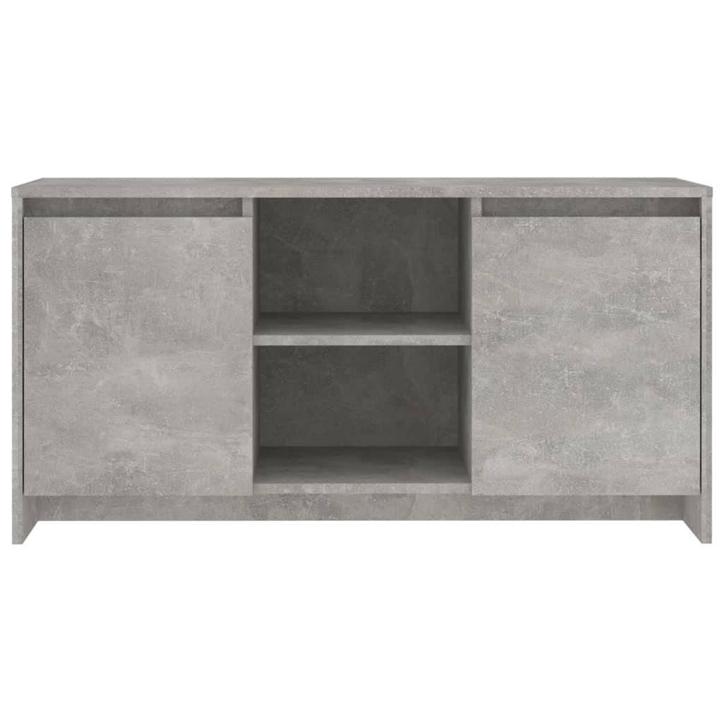 TV-Schrank Betongrau 102x37,5x52,5 cm Holzwerkstoff