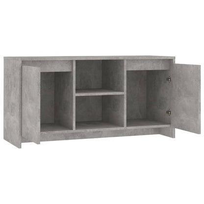 TV-Schrank Betongrau 102x37,5x52,5 cm Holzwerkstoff