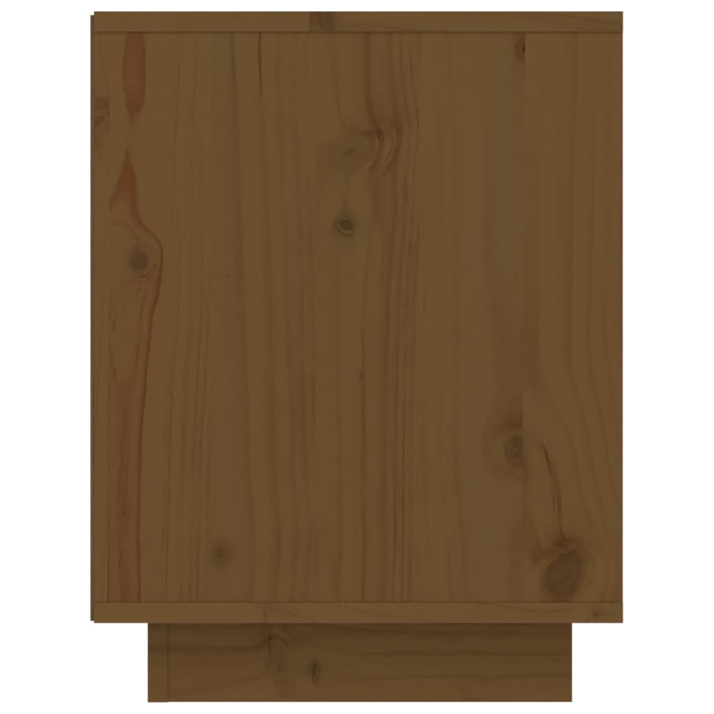 Schuhschrank Honigbraun 60x34x45 cm Massivholz Kiefer