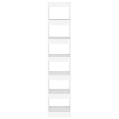 Bücherregal/Raumteiler Weiß 40x30x198 cm
