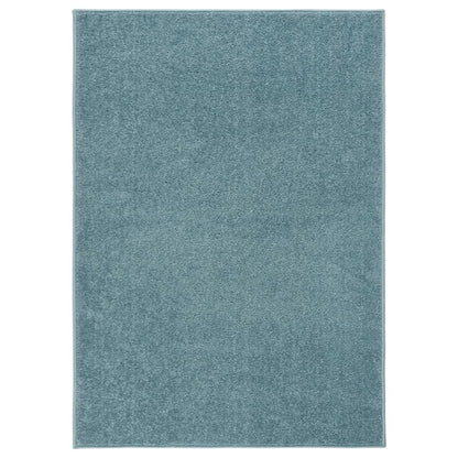 Teppich Kurzflor 140x200 cm Blau