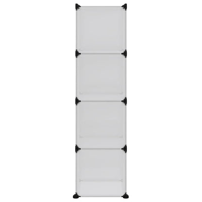 Aufbewahrungswürfel-Organizer mit 12 Würfeln und Türen Transparent PP