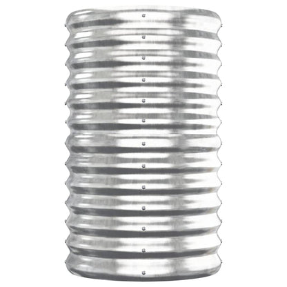 Hochbeet Verzinkter Stahl 152x40x68 cm Silbern