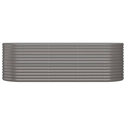Hochbeet Verzinkter Stahl 224x80x68 cm Grau