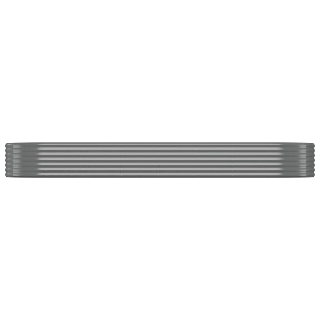 Hochbeet Verzinkter Stahl 322x100x36 cm Grau