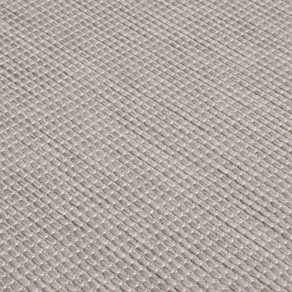 Outdoor-Teppich Flachgewebe 100x200 cm Hellgrau
