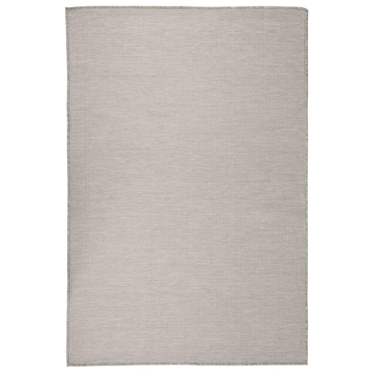 Outdoor-Teppich Flachgewebe 120x170 cm Hellgrau