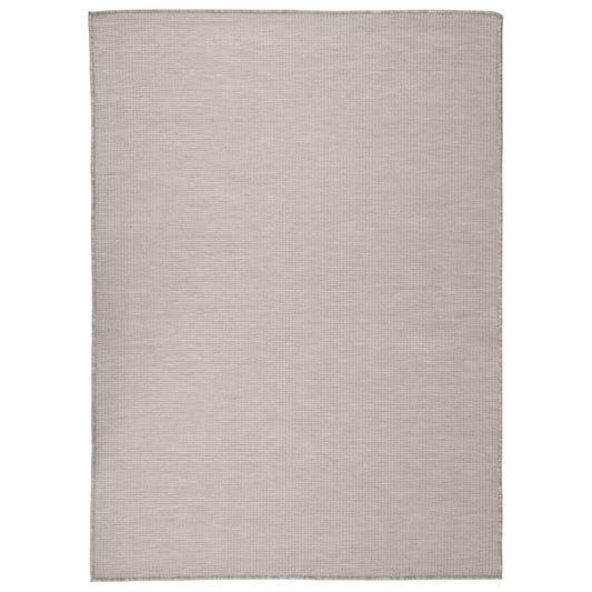 Outdoor-Teppich Flachgewebe 200x280 cm Hellgrau