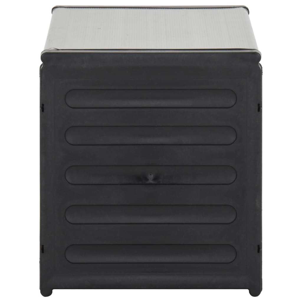 Mülltonnenbox Grau 85x34x40 cm