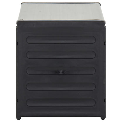 Mülltonnenbox Grau 85x34x40 cm