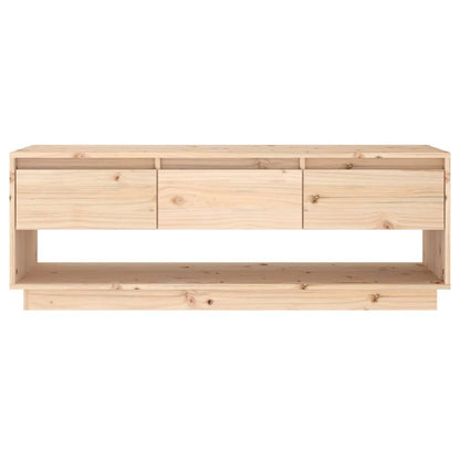TV-Schrank 110,5x34x40 cm Massivholz Kiefer