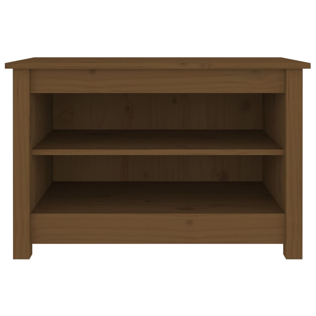 Schuhbank Honigbraun 70x38x45,5 cm Massivholz Kiefer
