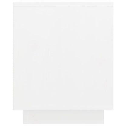 TV-Schrank Weiß 74x35x44 cm Massivholz Kiefer