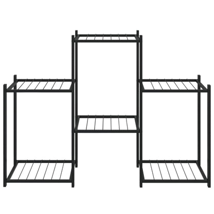 Blumenständer 83x25x60 cm Schwarz Eisen