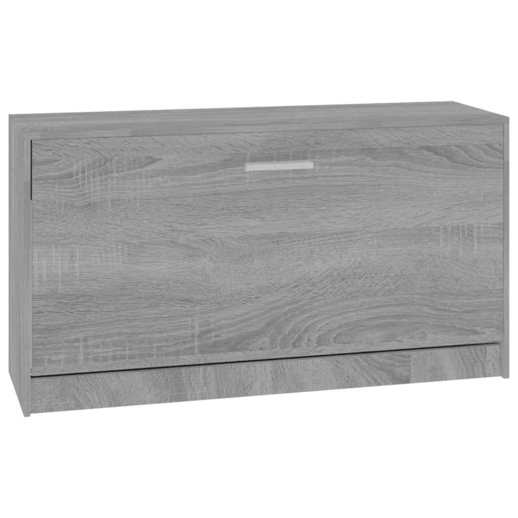 Schuhbank Grau Sonoma 80x24x45 cm Holzwerkstoff