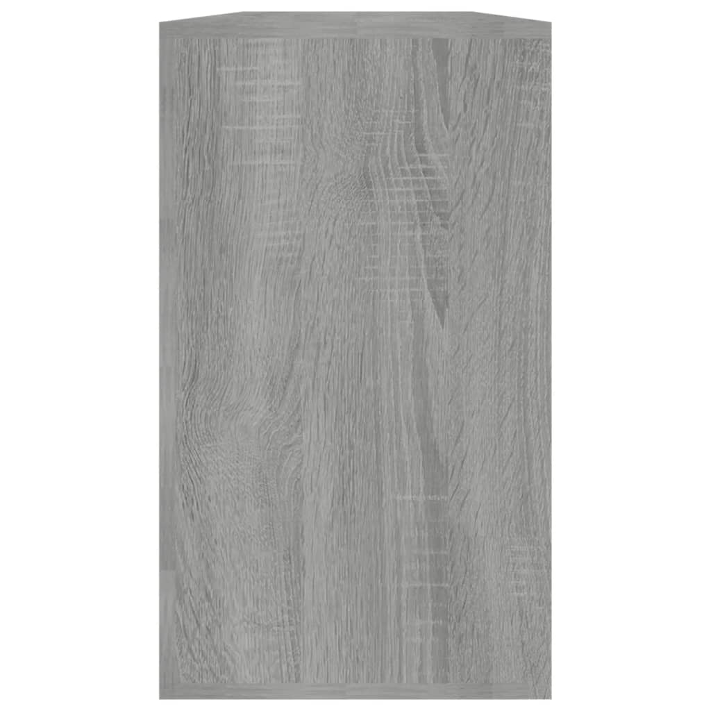 Schuhbank Grau Sonoma 80x24x45 cm Holzwerkstoff