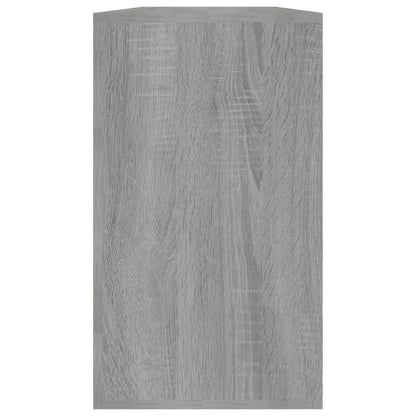 Schuhbank Grau Sonoma 80x24x45 cm Holzwerkstoff