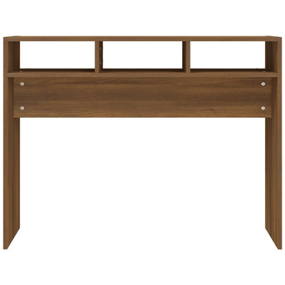 Konsolentisch Braun Eichen-Optik 105x30x80 cm Holzwerkstoff