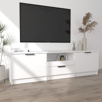 TV-Schrank Weiß 140 x 35 x 40 cm Holzwerkstoff