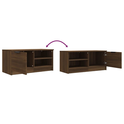 TV-Schrank Braun Eichen-Optik 80x35x36,5 cm Holzwerkstoff