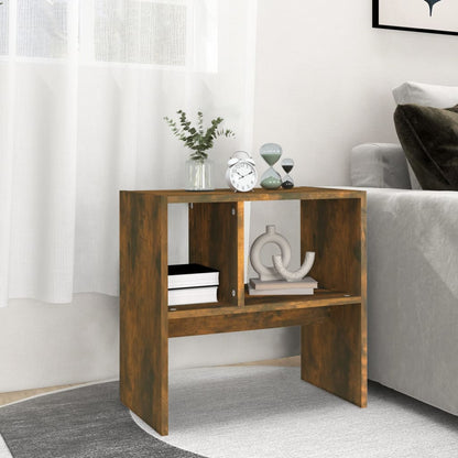 Beistelltisch Räuchereiche 50x30x50 cm Holzwerkstoff