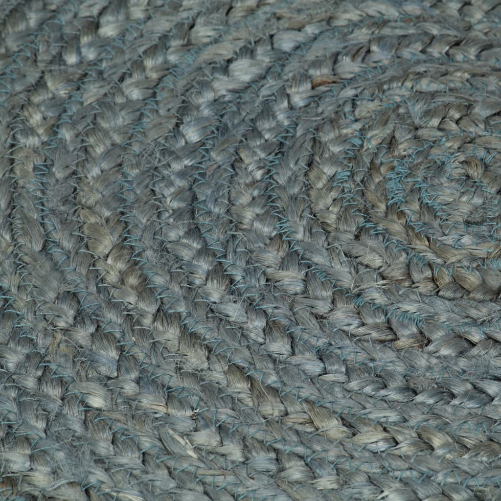 Teppich Handgefertigt Jute Rund 240 cm Olivgrün