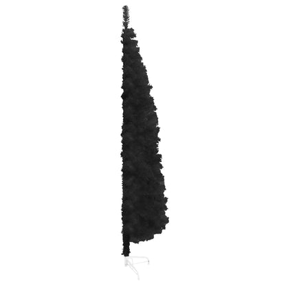 Künstlicher Halb-Weihnachtsbaum Ständer Schlank Schwarz 180 cm
