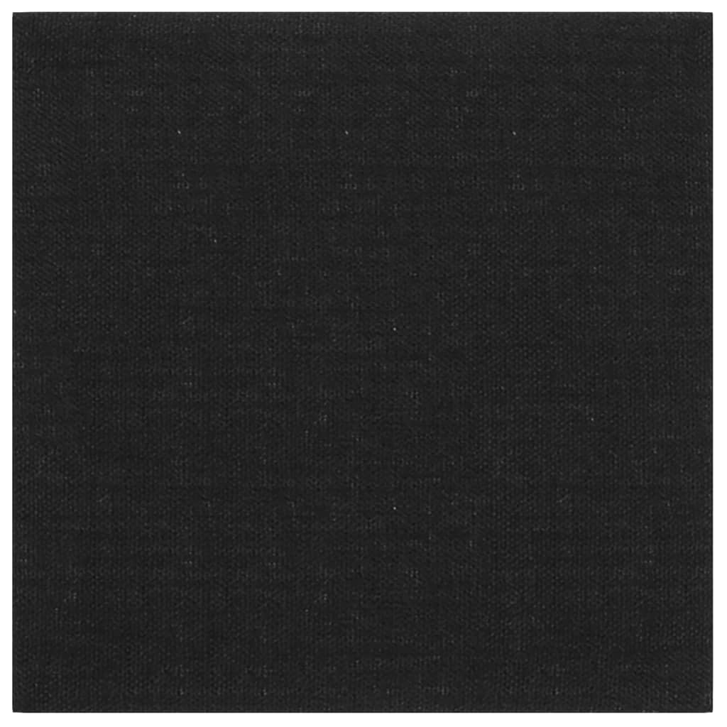 Wandpaneele 12 Stk. Schwarz 30x30 cm Stoff 1,08 m²