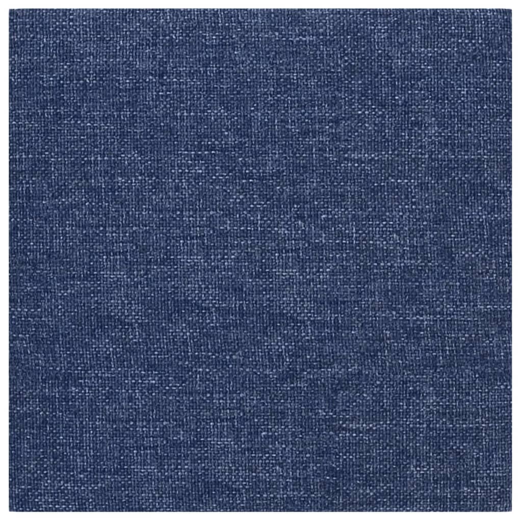 Wandpaneele 12 Stk. Blau 30x30 cm Stoff 1,08 m²