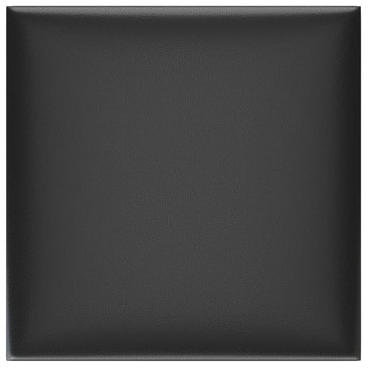 Wandpaneele 12 Stk. Schwarz 30x30 cm Kunstleder 1,08 m²