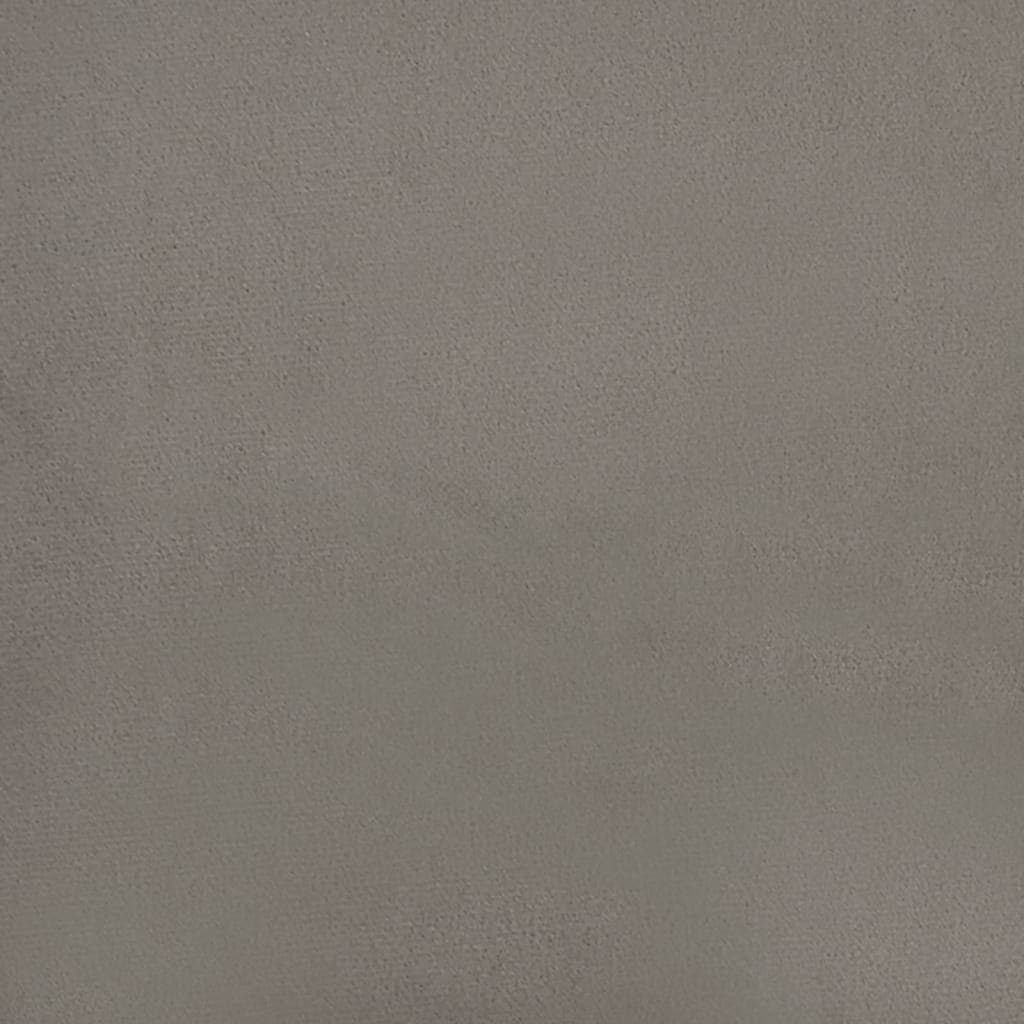 Wandpaneele 12 Stk. Hellgrau 60x15 cm Samt 1,08 m²