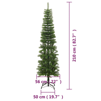 Künstlicher Weihnachtsbaum mit Ständer Schlank 210 cm PE