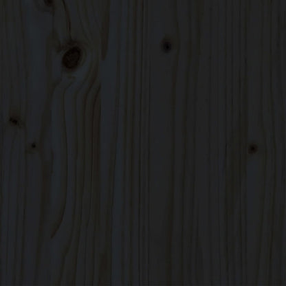 Massivholzbett Schwarz Kiefer 160x200 cm