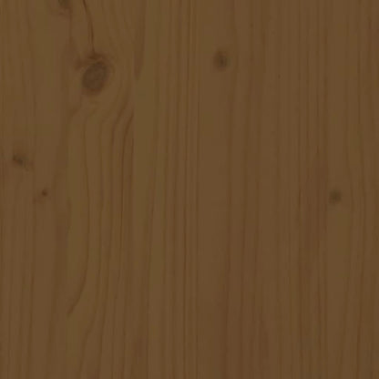 Massivholzbett Honigbraun 200x200 cm
