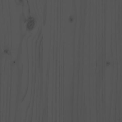 Tagesbett Ausziehbar Grau Massivholz Kiefer 2x(80x200) cm