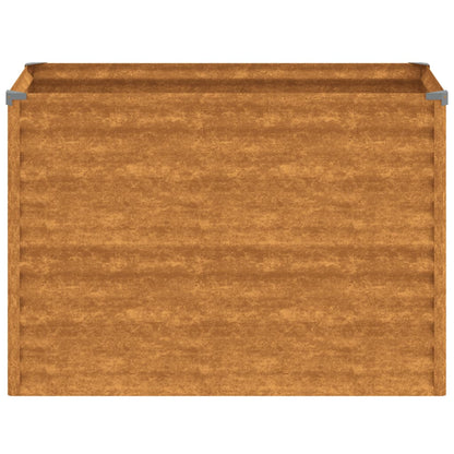 Garten-Hochbeet 100 x 50 x 69 cm Cortenstahl