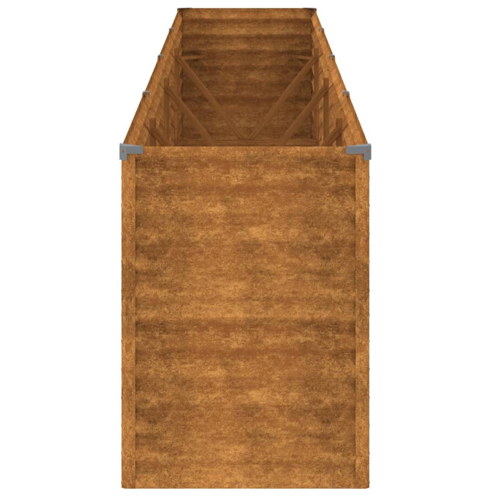 Garten-Hochbeet 385 x 50 x 69 cm Cortenstahl