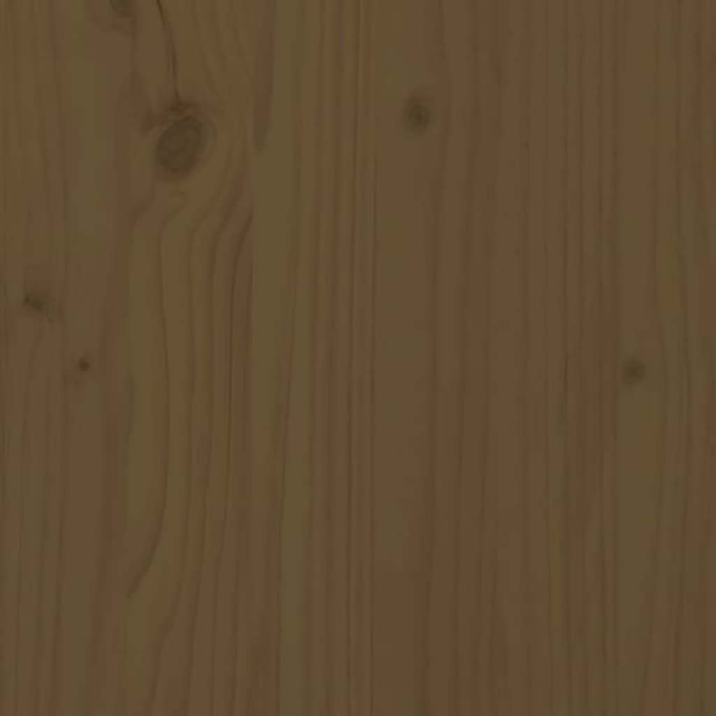 Ausziehbares Tagesbett Braun Massivholz Kiefer 2x(90x200) cm