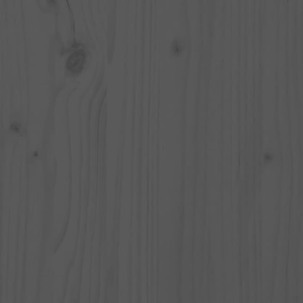 Tagesbett Ausziehbar Grau Massivholz Kiefer 2x(90x200) cm