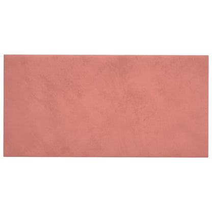Wandpaneele 12 Stk. Rosa 60x30 cm Samt 2,16 m²