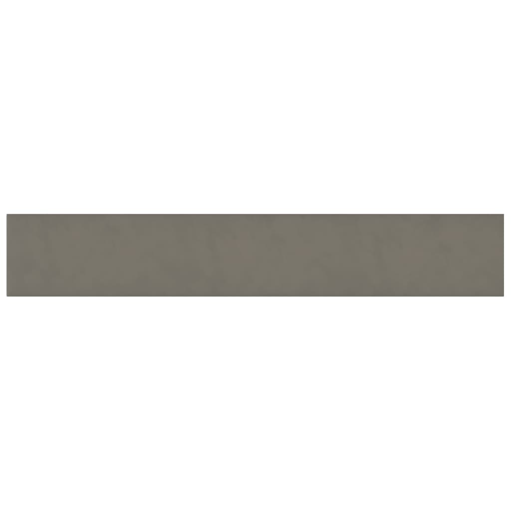 Wandpaneele 12 Stk. Hellgrau 90x15 cm Samt 1,62 m²