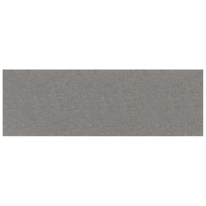 Wandpaneele 12 Stk. Hellgrau 90x30 cm Stoff 3,24 m²