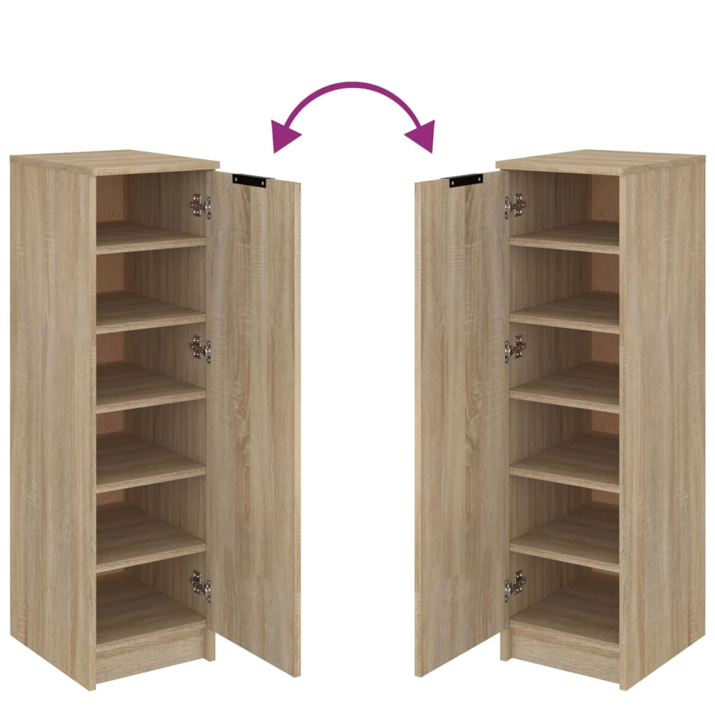 Schuhschrank Sonoma-Eiche 30x35x100 cm Holzwerkstoff