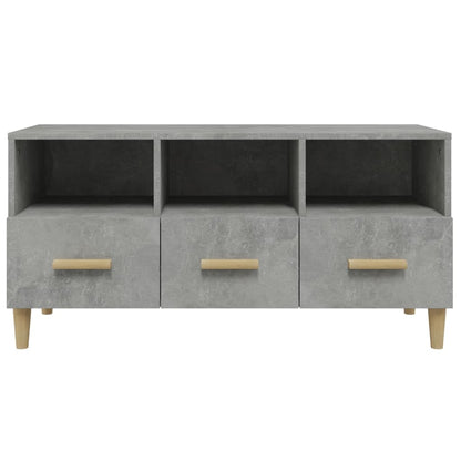 TV-Schrank Betongrau 102x36x50 cm Holzwerkstoff