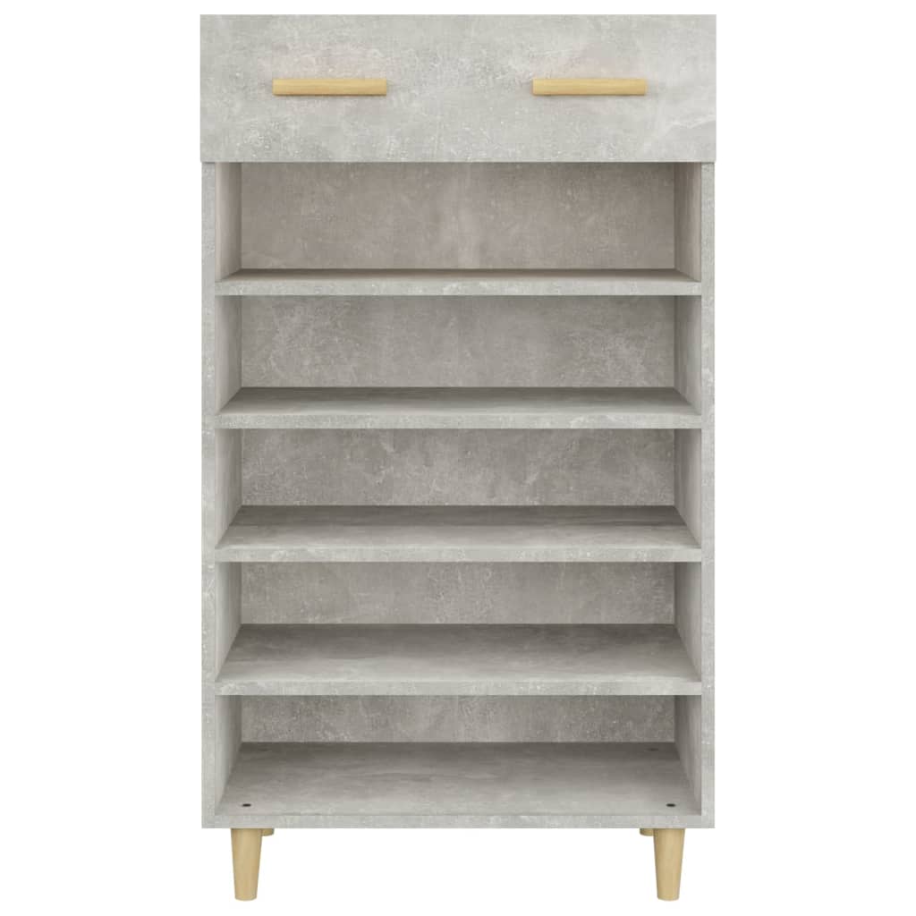 Schuhschrank Betongrau 60x35x105 cm Holzwerkstoff