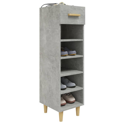 Schuhschrank Betongrau 30x35x105 cm Holzwerkstoff