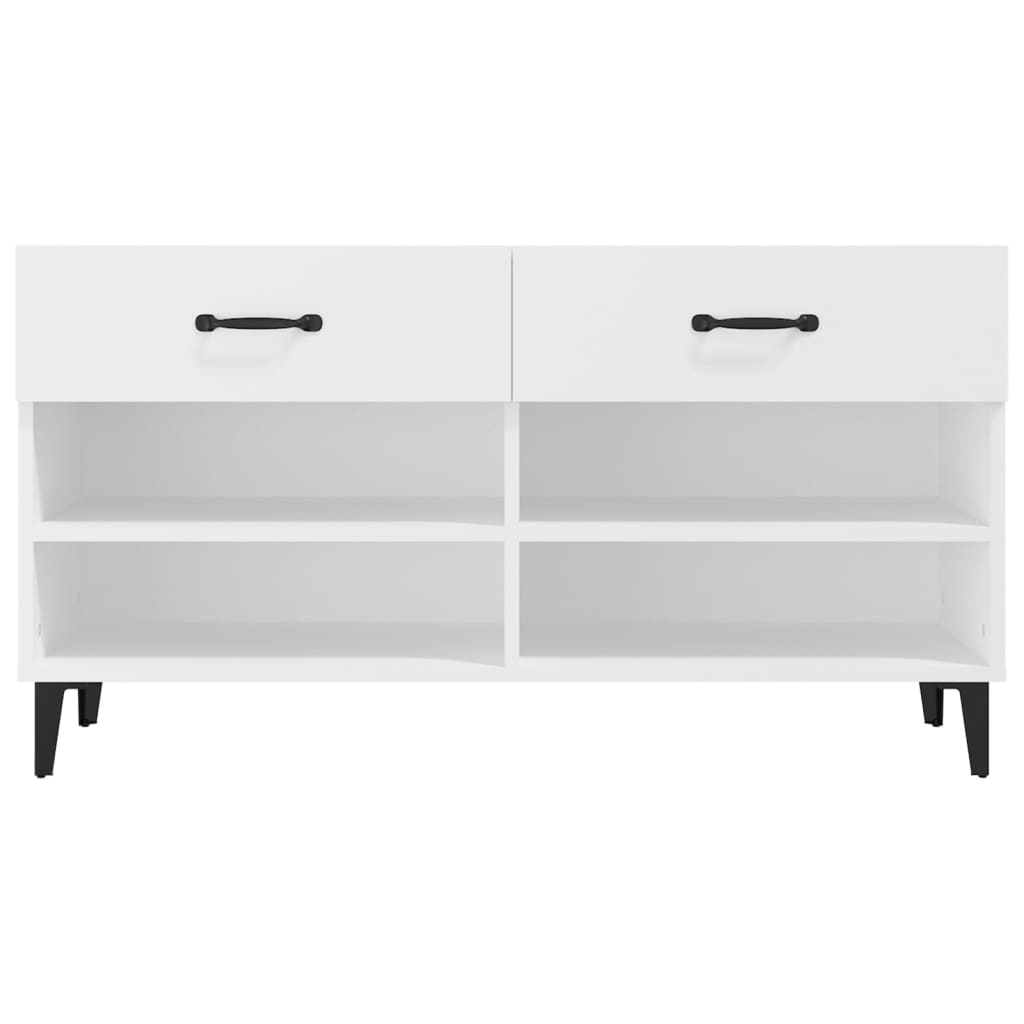 Schuhschrank Weiß 102x35x55 cm Holzwerkstoff